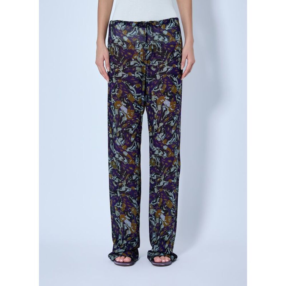 Dries Van Noten Women Pachas Printed Silk Straight Pants